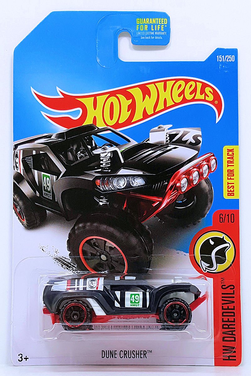 2016 Hot Wheels Regular Treasure Hunt Hw Daredevils 6/10 - Dune Crusher