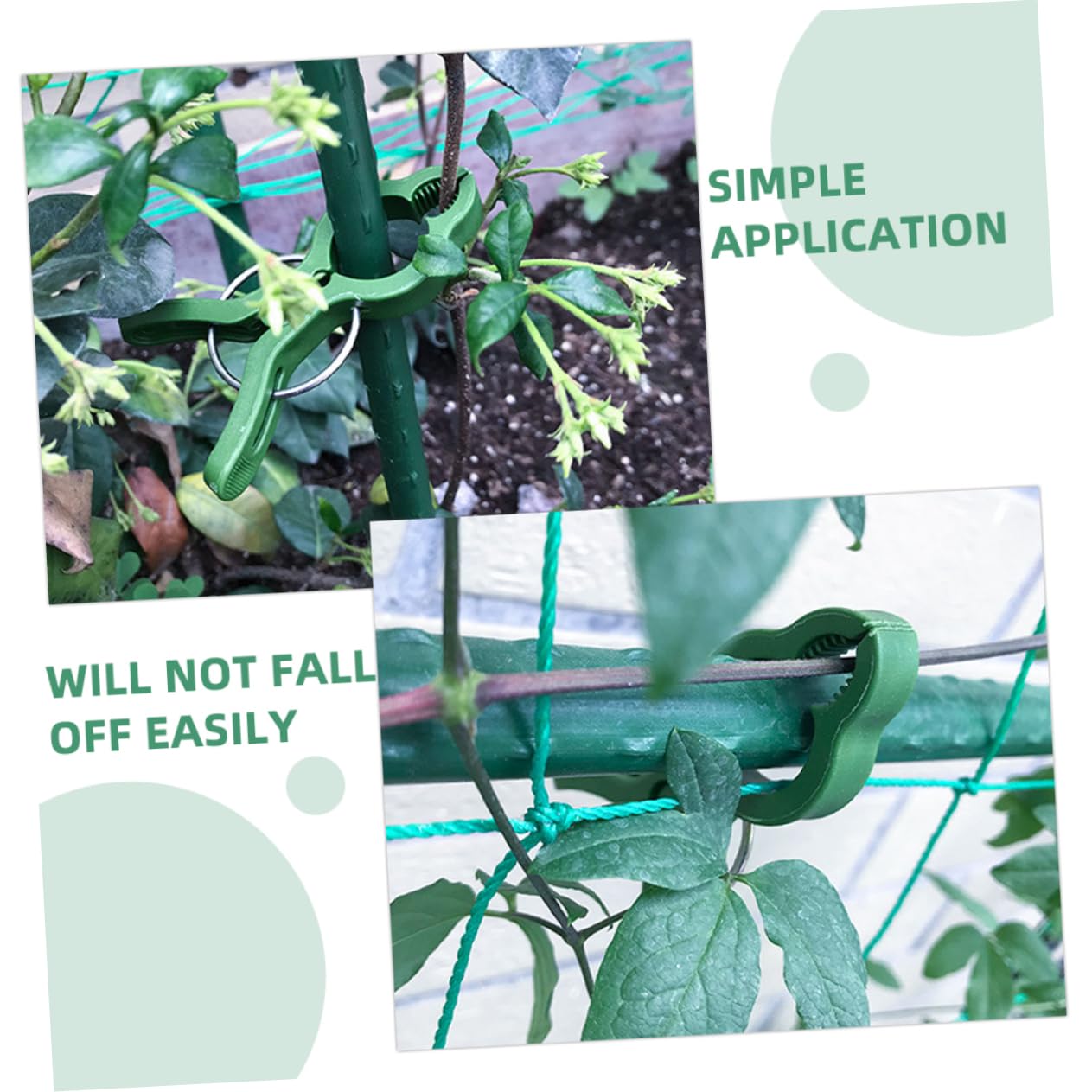 Sosoport 3 Sätze Gartenclips Für Pflanzenstützen Robuste Clips Zur Unterstützung Von Tomaten Gemüse Und Kletterpflanzen Einfache Handhabung Für Effektives Pflanzenwachstum 60 Stück * 3