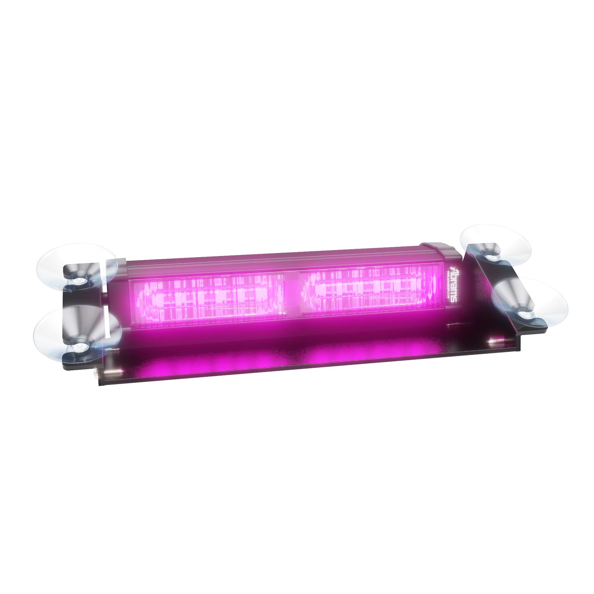 AbramsMFG Focus 2X Series 36W - 12 LED Funeral Vehicle Truck Windshield Strobe Warning Dash & Deck Light Bar, Purple/Purple, 0.77 kg