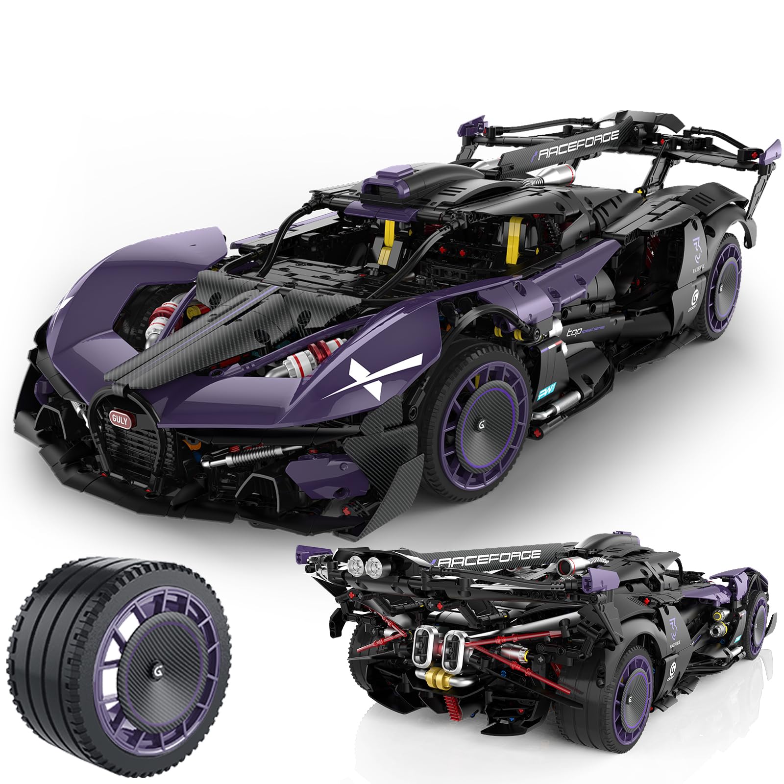 Amazon.com: JTBBOY 1:8 Race car Building Set for Adults, Model Kit