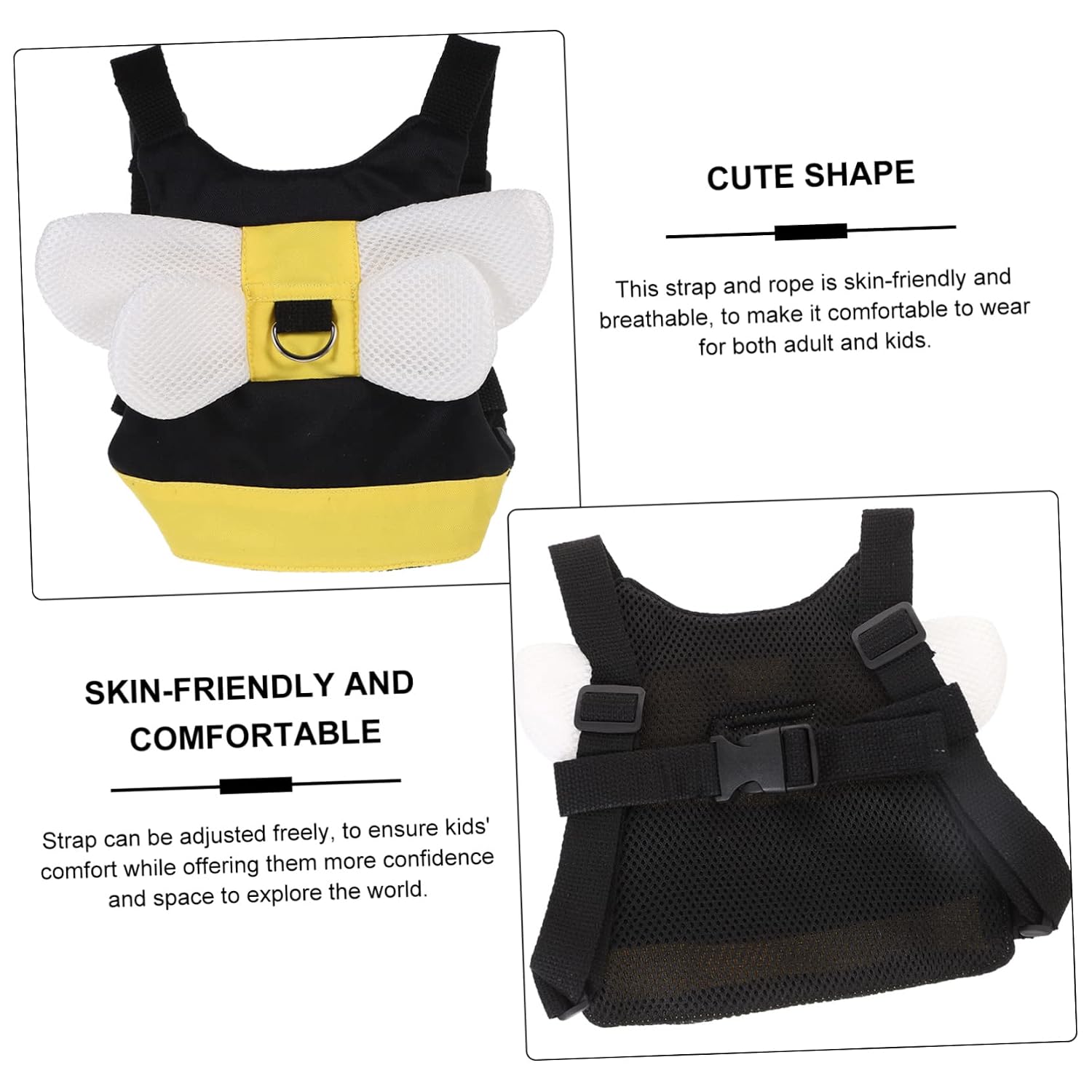 Boy Girl Safety Harness Leash Boys and Girls Safety Harness Toddlers Leash Lost Wrist Link Backpack Carrier Comfortable