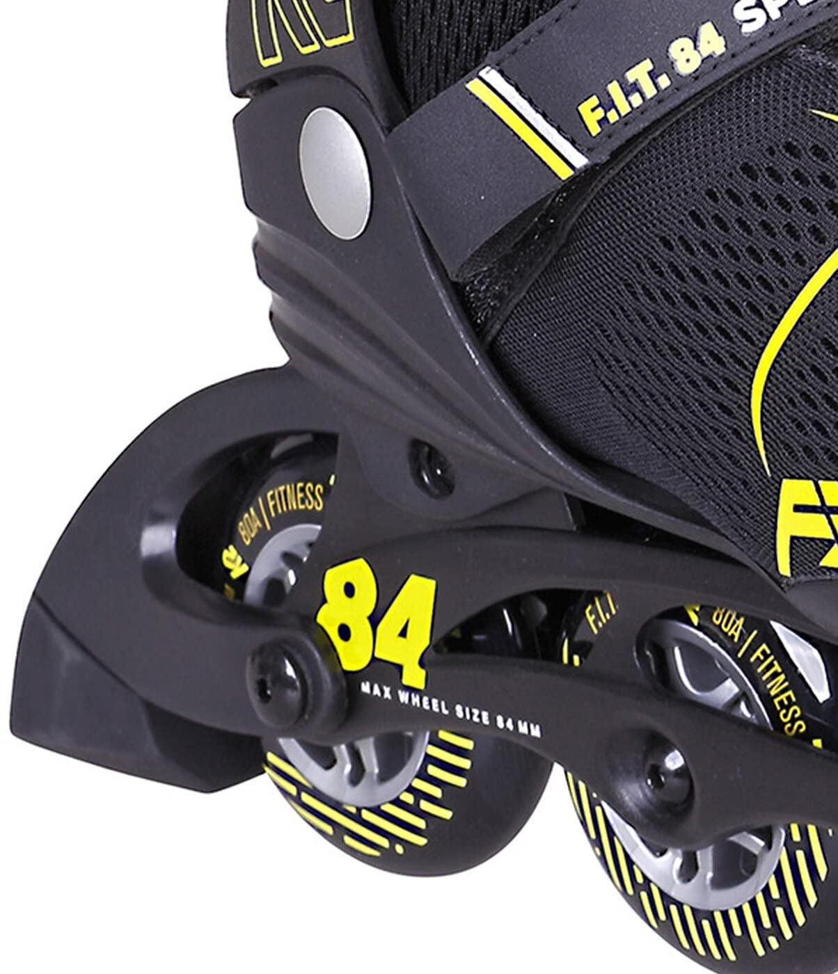K2 F.I.T. 84 Speed Alu Inline Skate Black/Yellow
