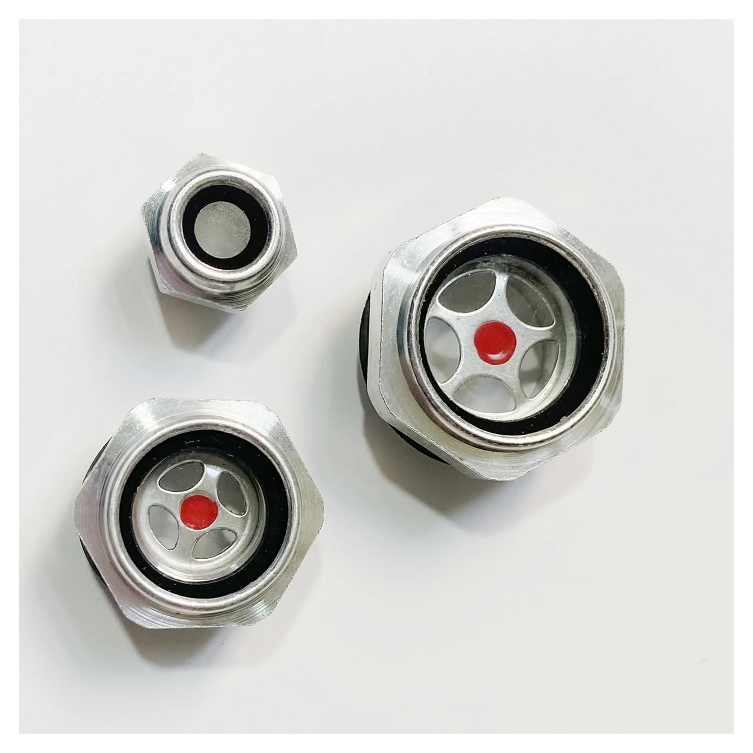 1pc M48x2 Aluminum Alloy Oil Sight Glass Window Indicator