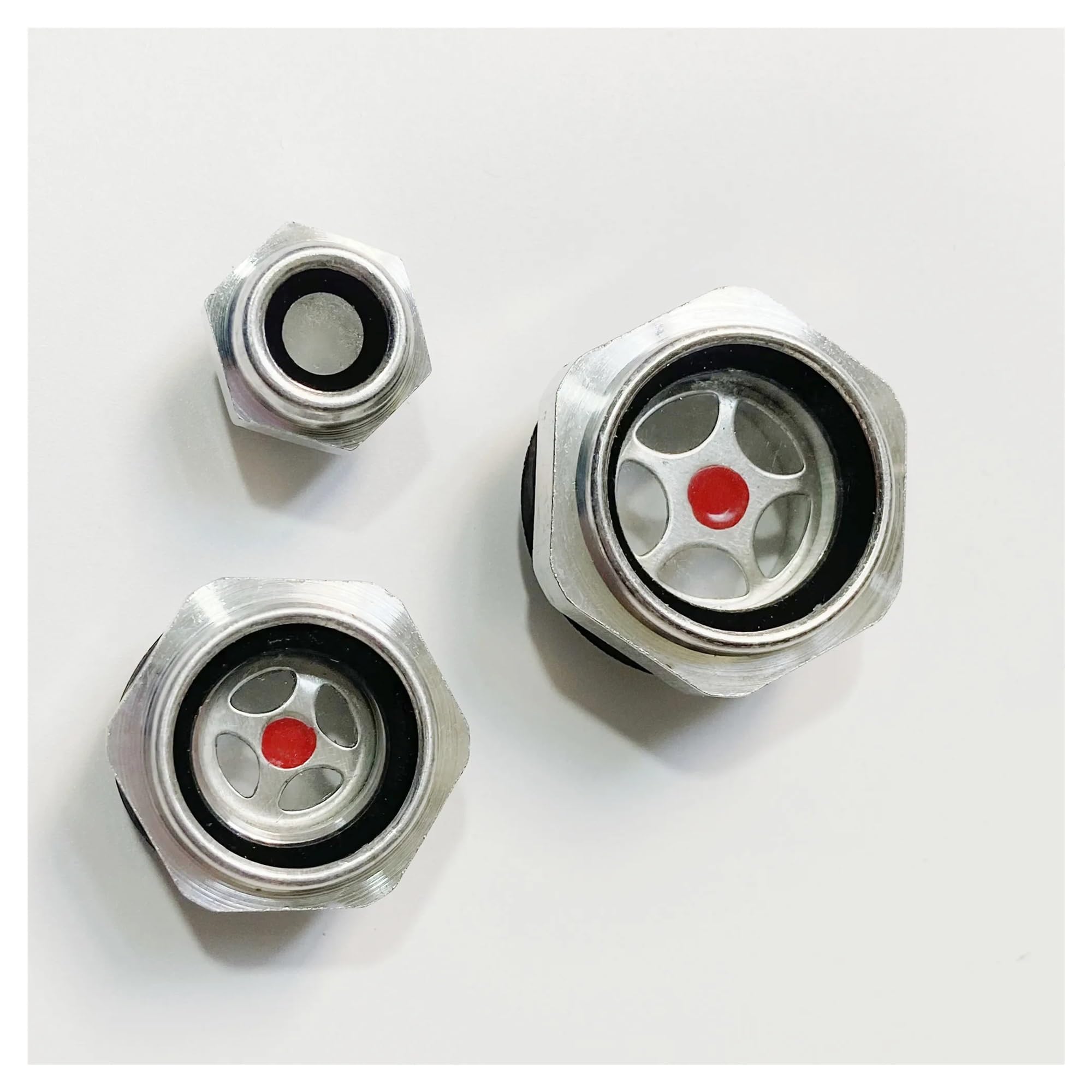 Smglrueat One Color 1Pc M27x2 Aluminum Alloy Oil Sight Glass Window Indicator