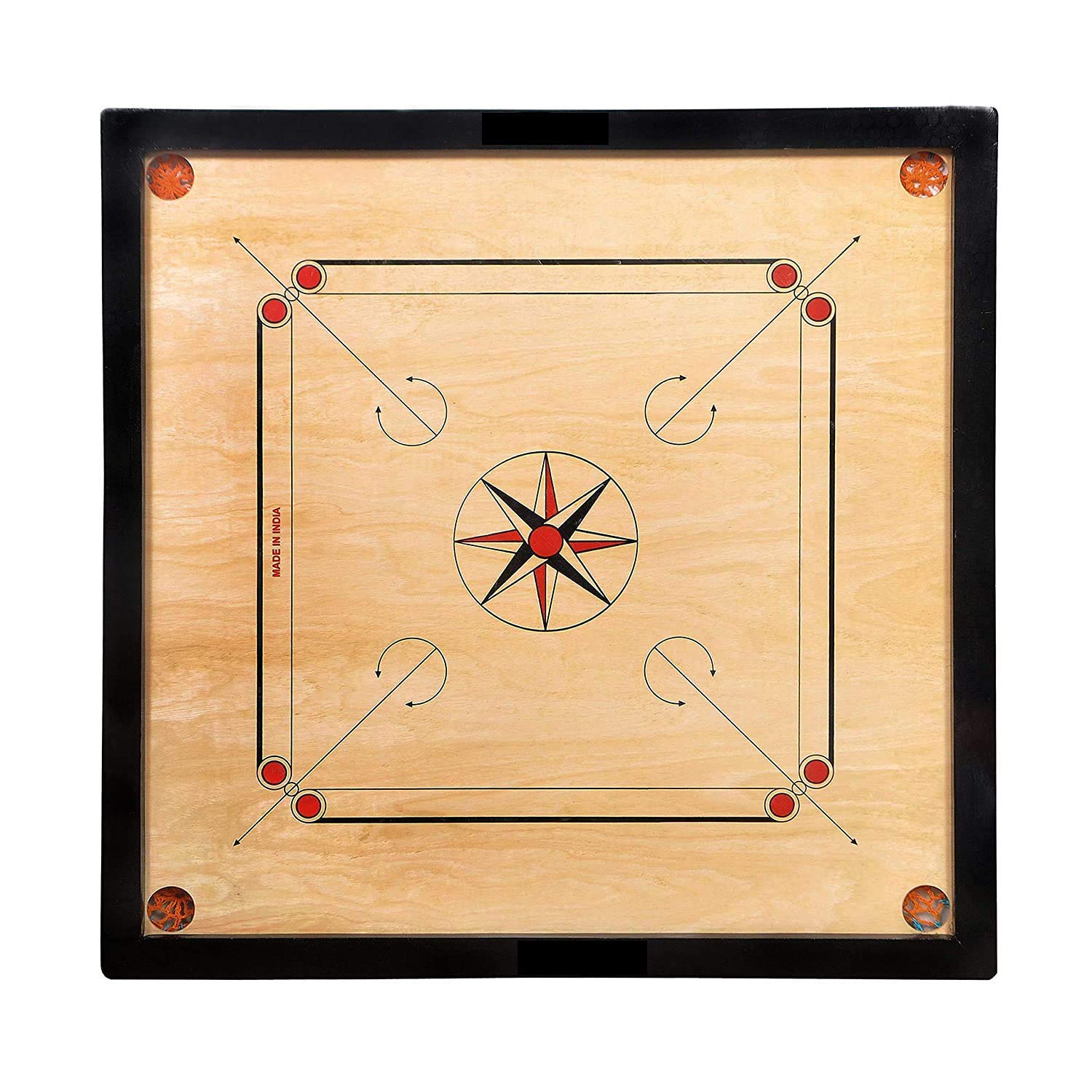 Isha IST Full Size 26 Inch Finish Round Pocket Carrom Board (Medium) with Coins, Striker, Powder, Brown, Pack Of 1 (B08Z82H3QK) Amazon Price History, Amazon Price Tracker