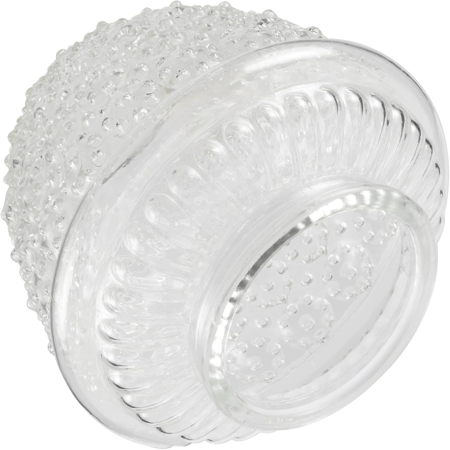 Aspen Creative 23602-02, Clear Pineapple Glass Shade For Lighting fixture/Pendant/Wall Lamp, Fitter: 3-1/4", 5-1/2" D x 5-15/16" H, 2 Pack