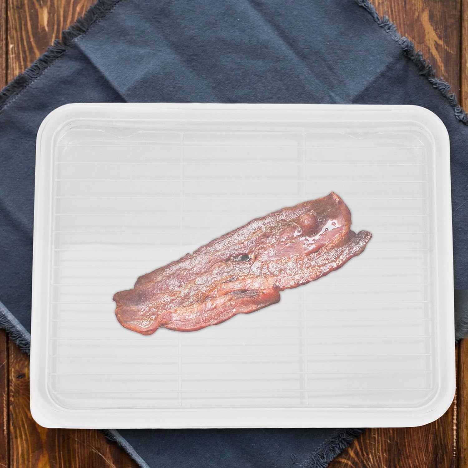 Stainless Steel Rectangular Roasting Pan with Drip Tray and Rack 31x24x5cm Oven Baking Tray Universal Barbecue Pan for Cooking and Roasting