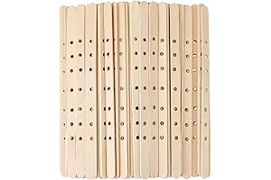 100 Pcs Wooden Candle Wick Holders Candle Wick Bars Wicks Centering Device...