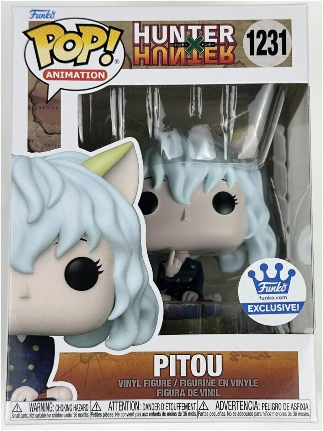 Funko HunterxHunter Pitou Shop Exclusive Pop Bundled with Pop Protector 66846 Multicolor