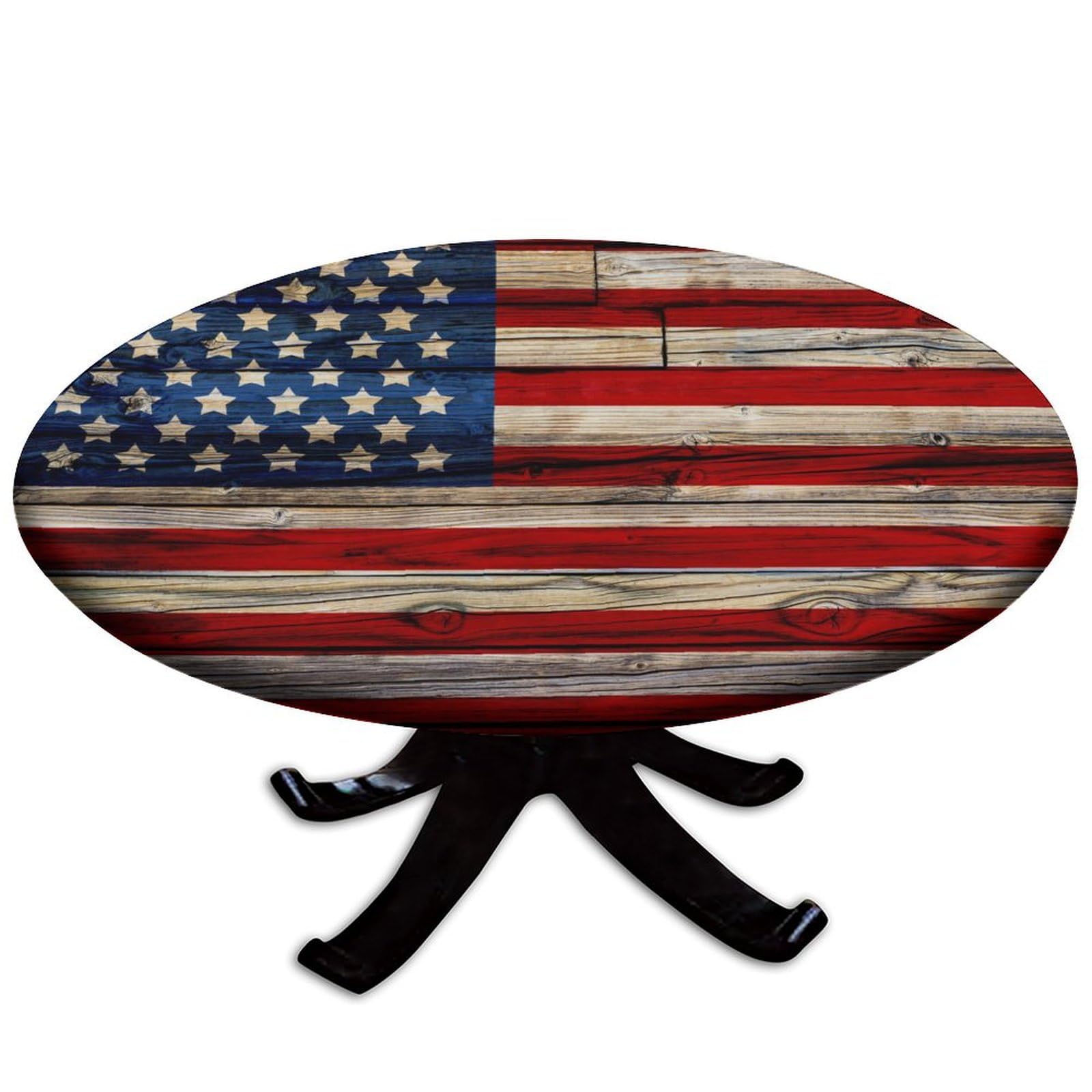 FLDRNKTP Personalized Fitted Table Cloth with Elastic Edge, Custom Round Tablecloth Customized with Photo/Text/Logo Waterproof Wipeable Circular Table