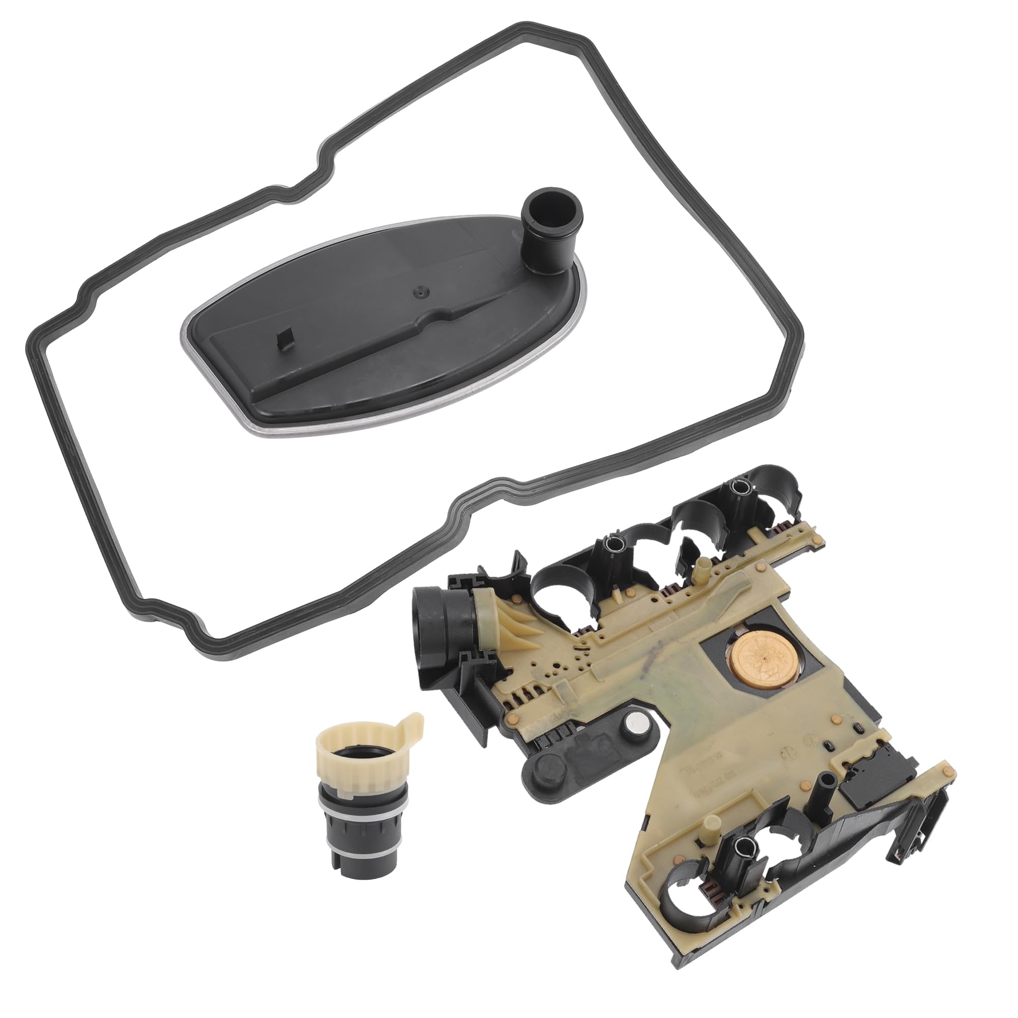QUARKZMAN Kit De Conector Y Filtro Para Mercedes-Benz 722.6-1 Juego | Color Negro/Plateado, Material Metal/Caucho, Nro Oe 1402770095, Para Chrysler 300 12-14, Para Dodge Charger 06-20
