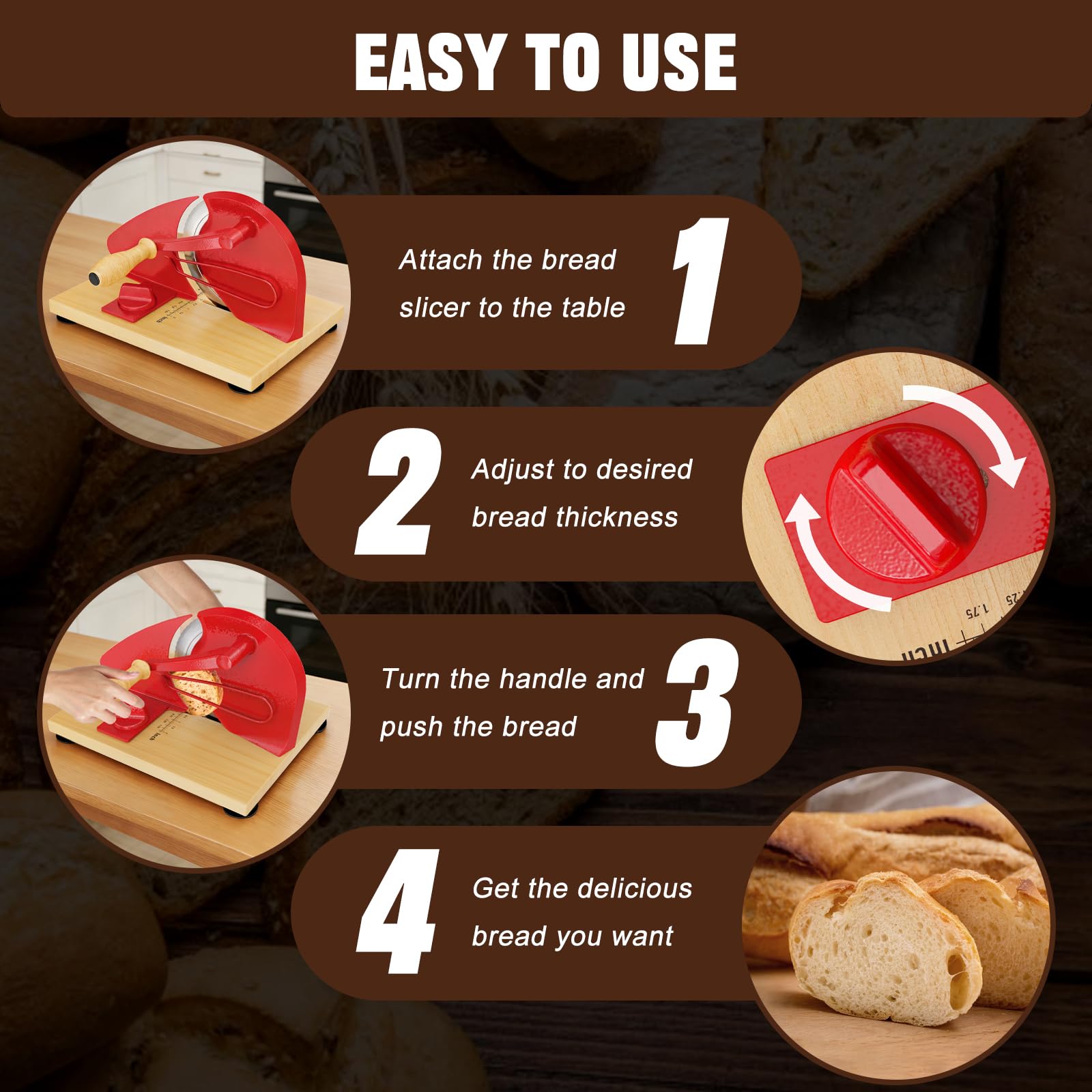 Sourdough Slicer - Perfect Bread Cuts -6