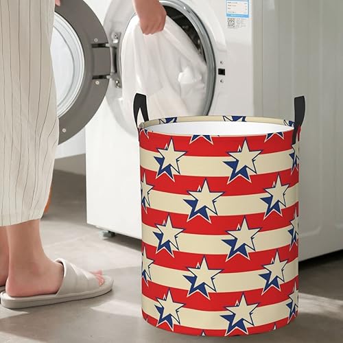 Miniatura 10 de AFHYZY Floral Laundry Hamper Large Collapsible Laundry Baskets with Handles Easy Carry Round Storage Basket Dirty Clothes Hamper Blanket Basket for