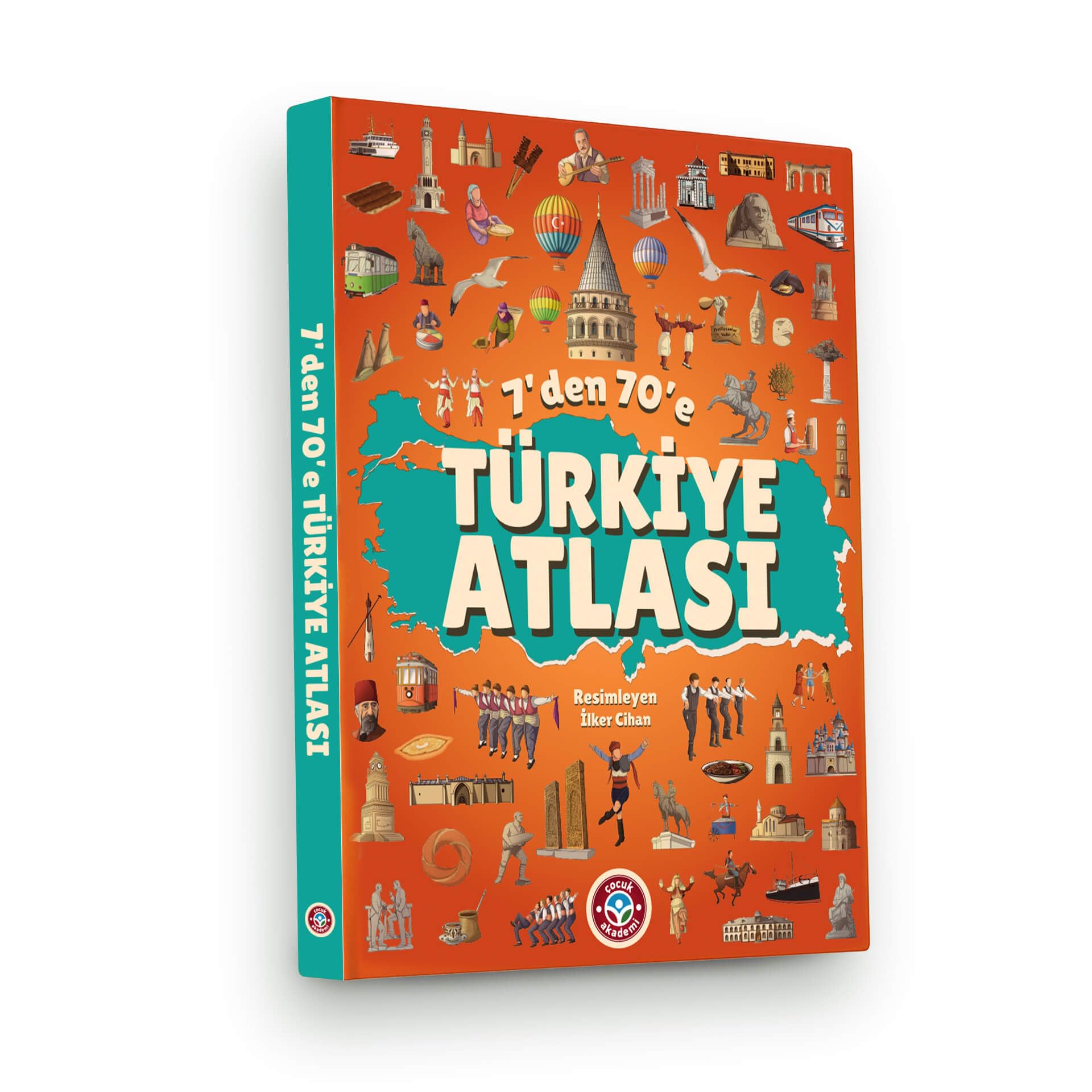 7'den 70'e Türkiye Atlası : Amazon.com.tr: Ofis ve Kırtasiye