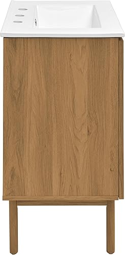 Vista 334 de Swiss Madison Classe - Lavabo de baño de roble de 24 pulgadas incluido