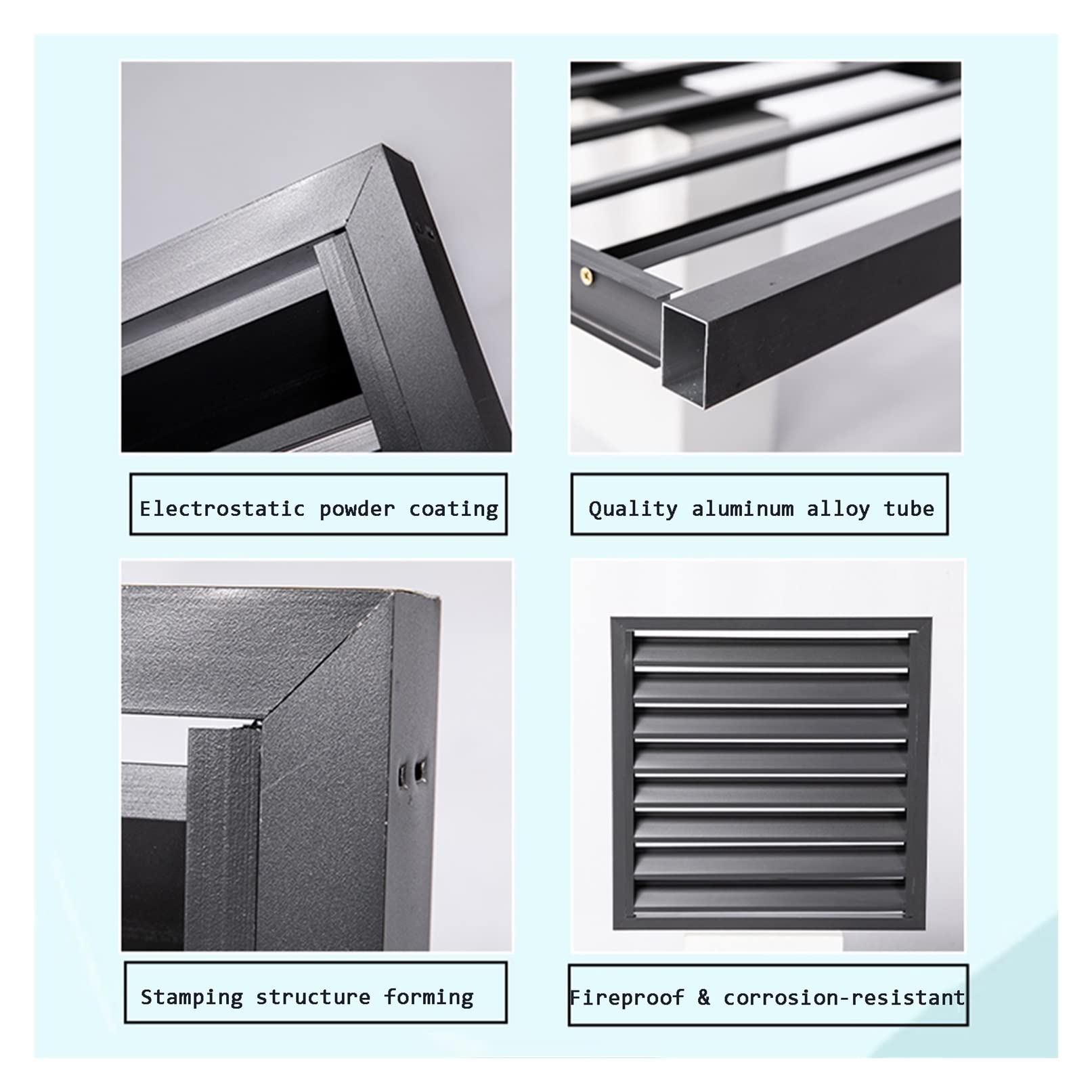 Odporna na warunki atmosferyczne aluminiowa osłona klimatyzatora - ochrona przed kurzem dla dzielonych klimatyzatorów na zewnątrz osłona do domu czarna - Sk & Functal Design