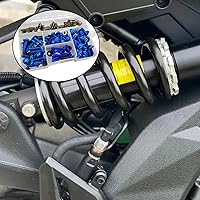 Vista 19 de 177 Pcs Red Fairing Bolt Kit M5 M6 Motorcycle Windscreen Screws Compatible Aluminum Fasteners for Motorcycle Fairing Screws Fairing Bolts Nut Clips