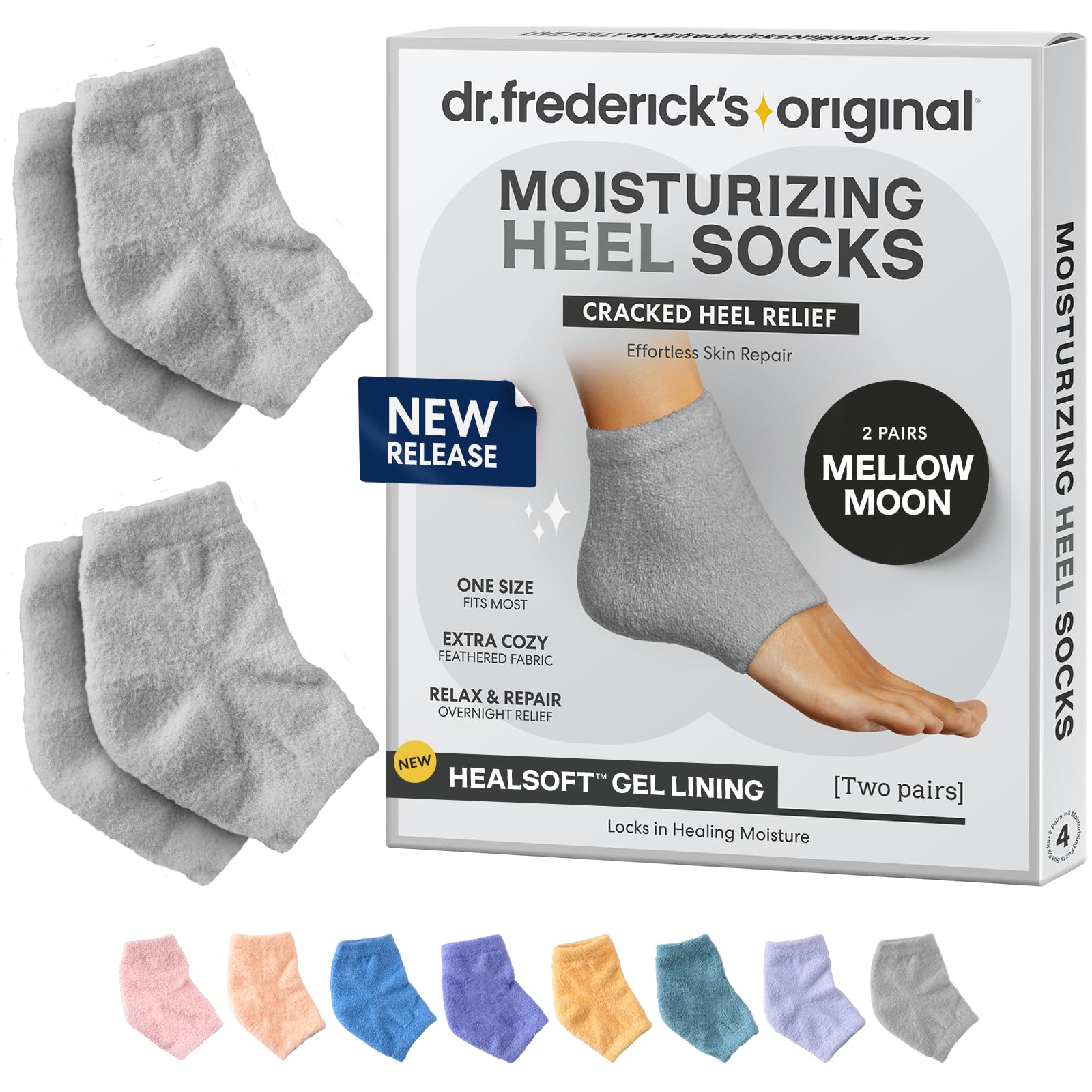 Dr. Frederick's Original Moisturizing Fuzzy Heel Socks