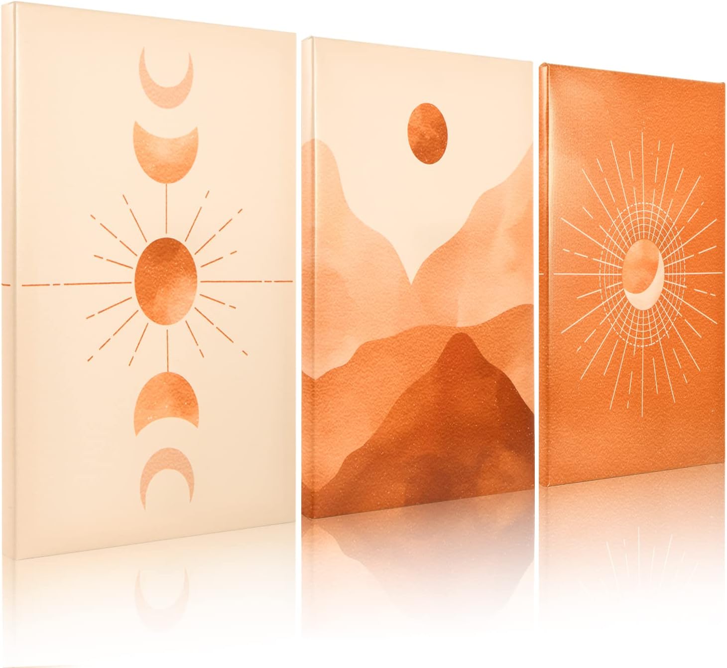 Eptbsdu Boho Wall Art, Set of 3 Boho Posters Minimalist Geometric Sun