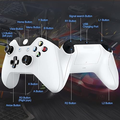 Vista 2 de Para control Xbox, controlador inalámbrico para Xbox One, Xbox Series X&S, Xbox One X&S, Windows PC, Xbox PC y Xbox Game Controller con conector