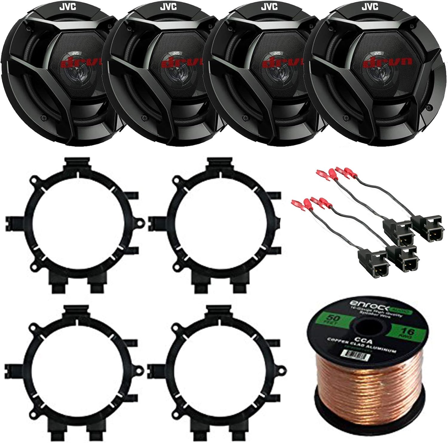 Car Speaker Package of 4X 6.5 Inch 300 Watt 2Way Car Audio