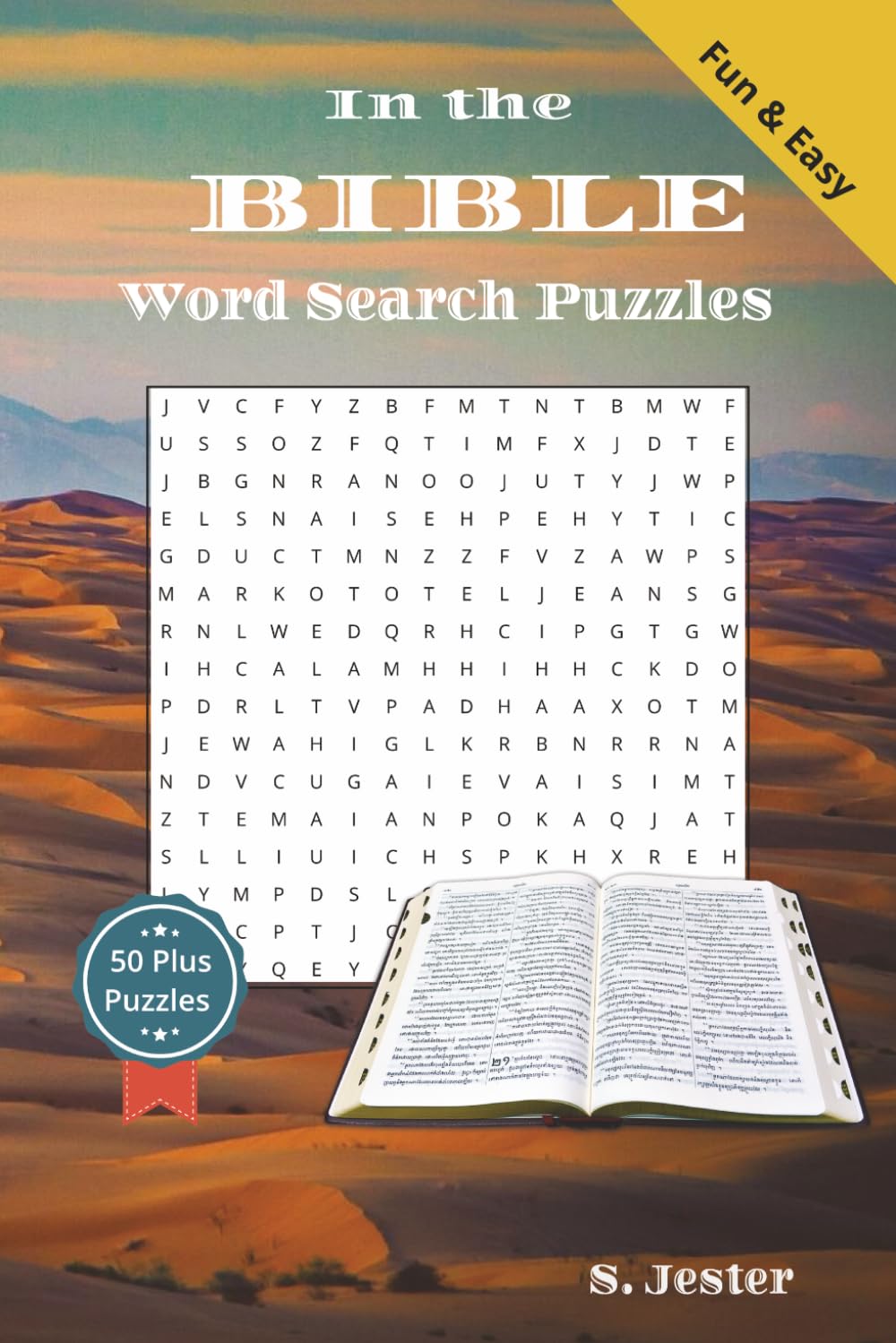 In the Bible Word Search Puzzles: Easy to read word searches about the Bible, 6x9 inches, 110 pages |50+ puzzles. Gift for relaxation, families and Christian learning.