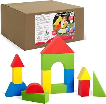 Edushape Giant Foam Blocks Construction Toy - 16 pcs