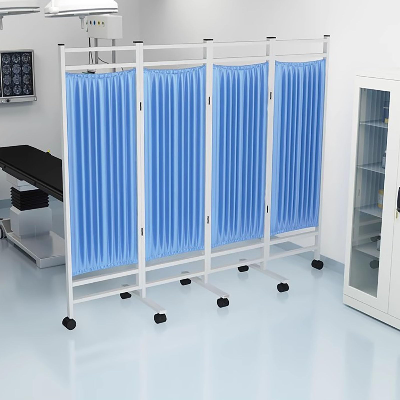 Barrière de séparation extensible pour intimité médicale et cabinet