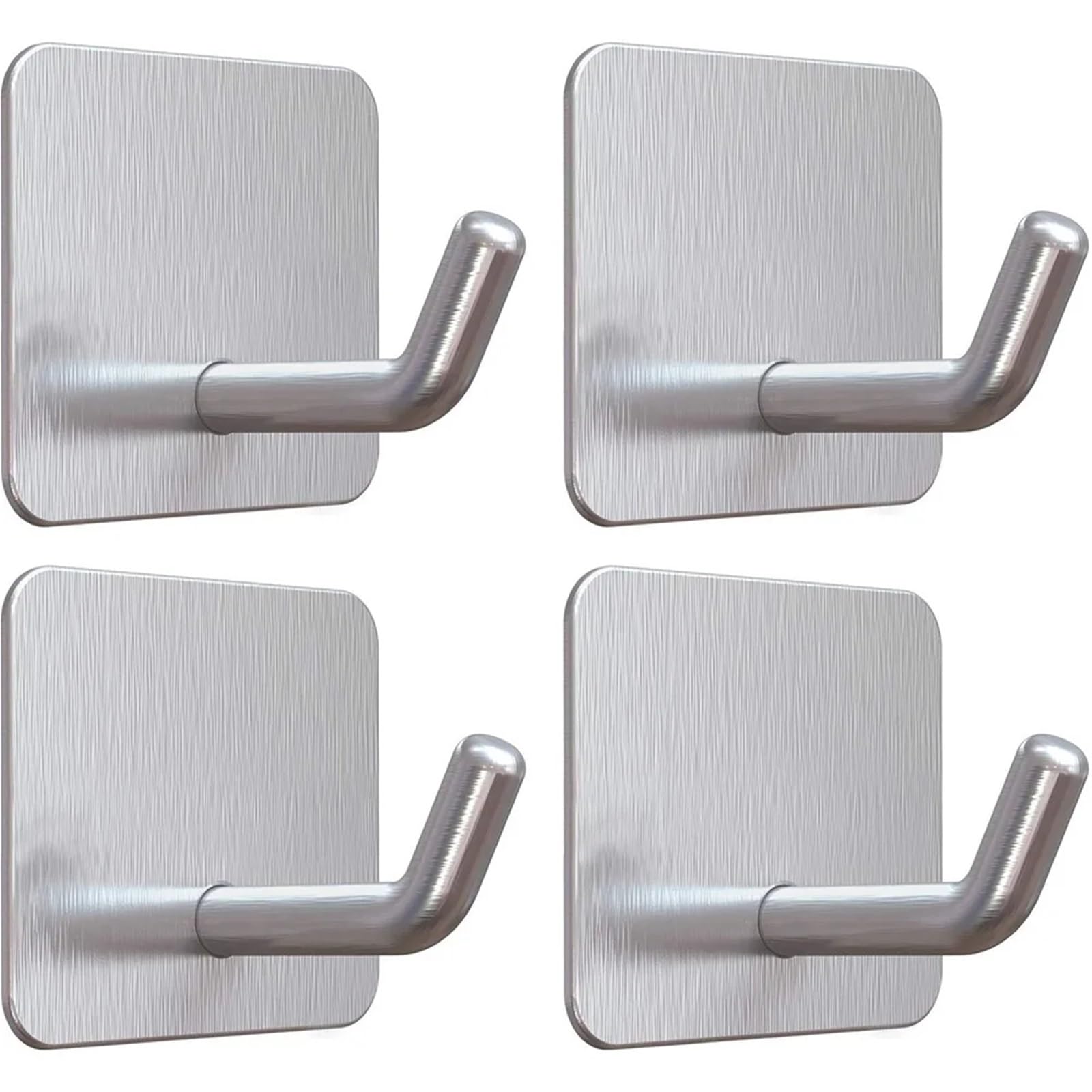 FGUJSUR Coat Hooks Stainless Steel Adhesive Hook Self Wall Hooks