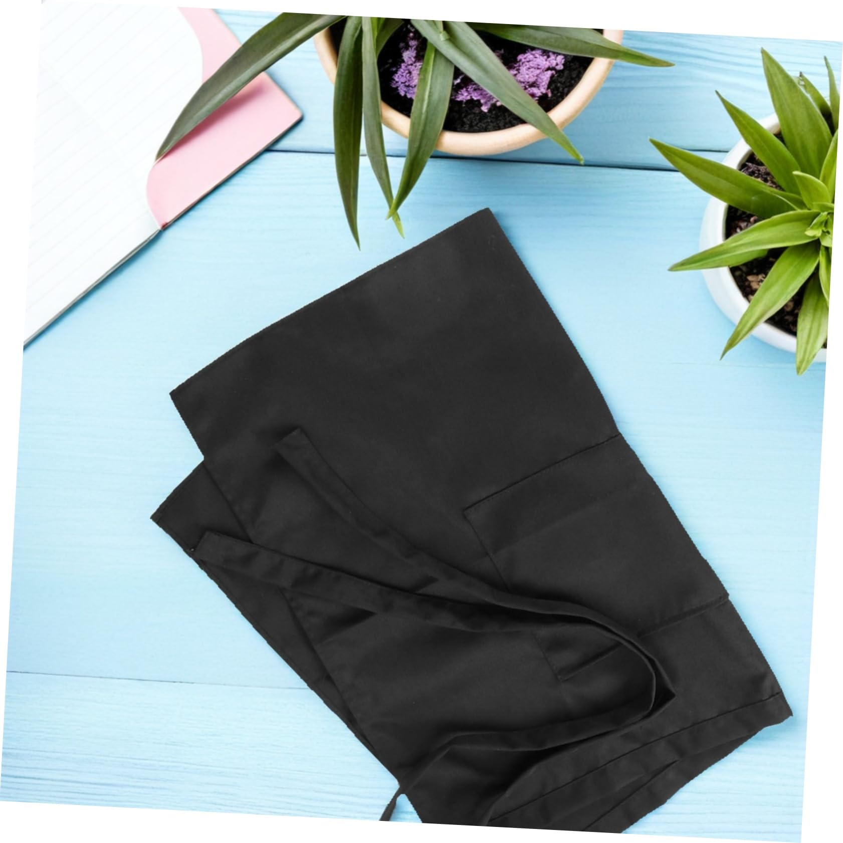COLLBATH 6 Piezas Delantal de Cintura con Amplios para Hombre Mujer Delantal Corto para Cocina Repostería y Servicio Casa o Fiesta