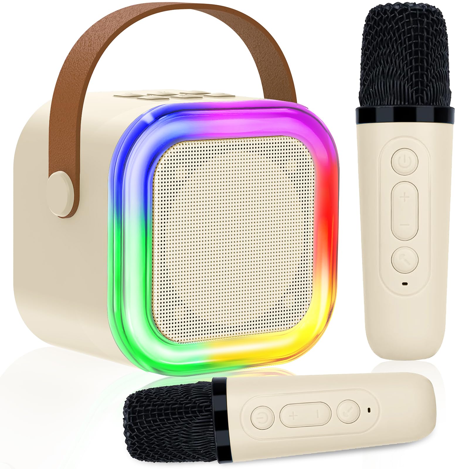 Karaoke per Bambini con 2 Microfono Wireless Karaoke, Regalo Bambina 3-12 Anni Microfono Bluetooth Bambini Giochi Bambina 3-12 Anni Canta Tu Karaoke Bambini Unicorno Bambina Regalo