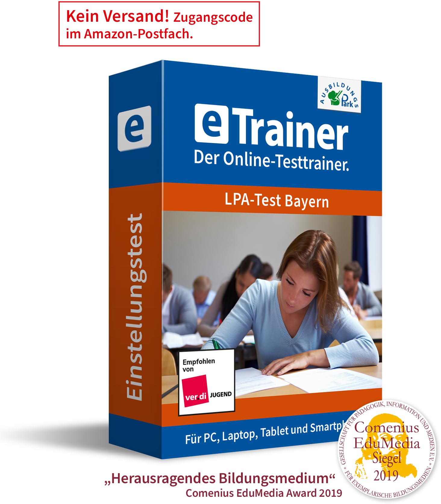 LPA-Test Bayern 2026 eTrainer Online-Testtrainer Beamtentest 1.200 Aufgaben Lösungen Sprachbeherrschung Allgemeinwissen Logik Einstellungstest