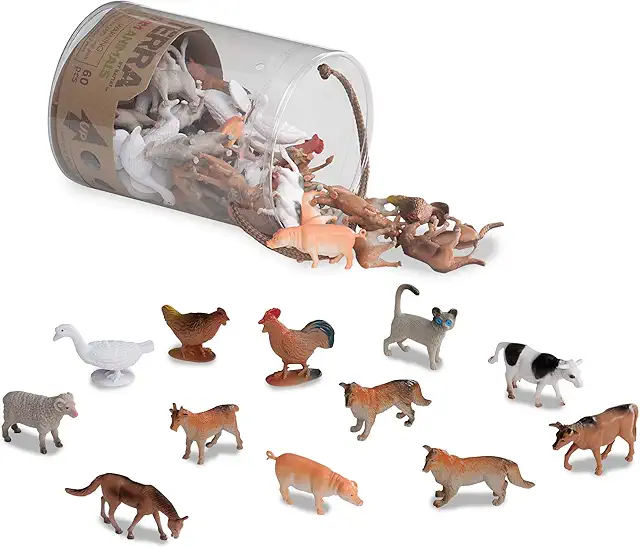 Colección de 60 Figuras de Animales de Granja Realistas - Juguetes Educativos