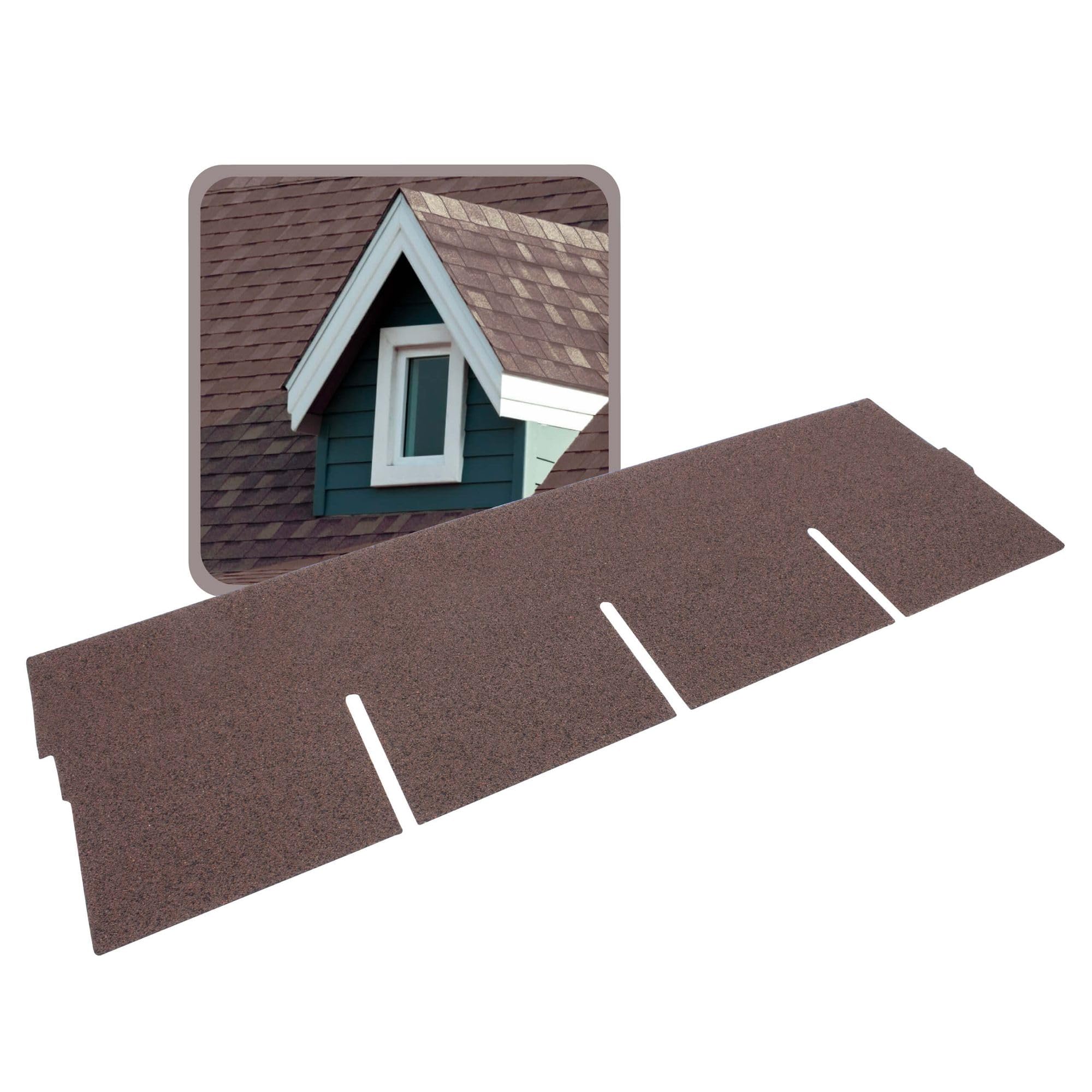 20x Bitumen Dachschindeln Rechteck Braun 1 m x 32 cm – 2,6 m² selbstklebend mit Glasvlieseinlage – wetterfest & UV-beständig für Gartenhaus, Carport, Garage, Pavillon
