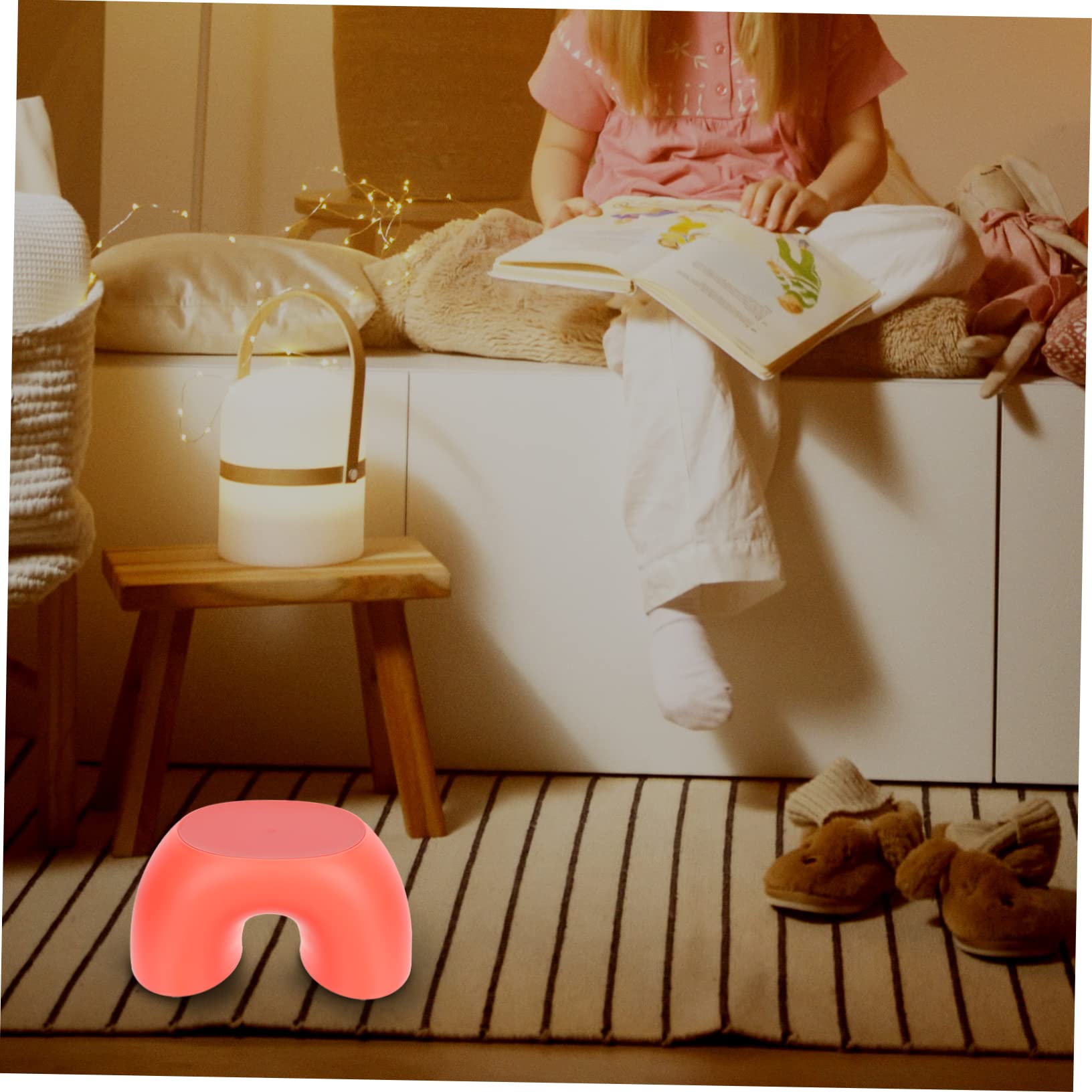 PRETYZOOM Non-Slip Children's Writing Stool 1pc Simple Ring Stool Short for Toddlers Folding Step Household Accessory