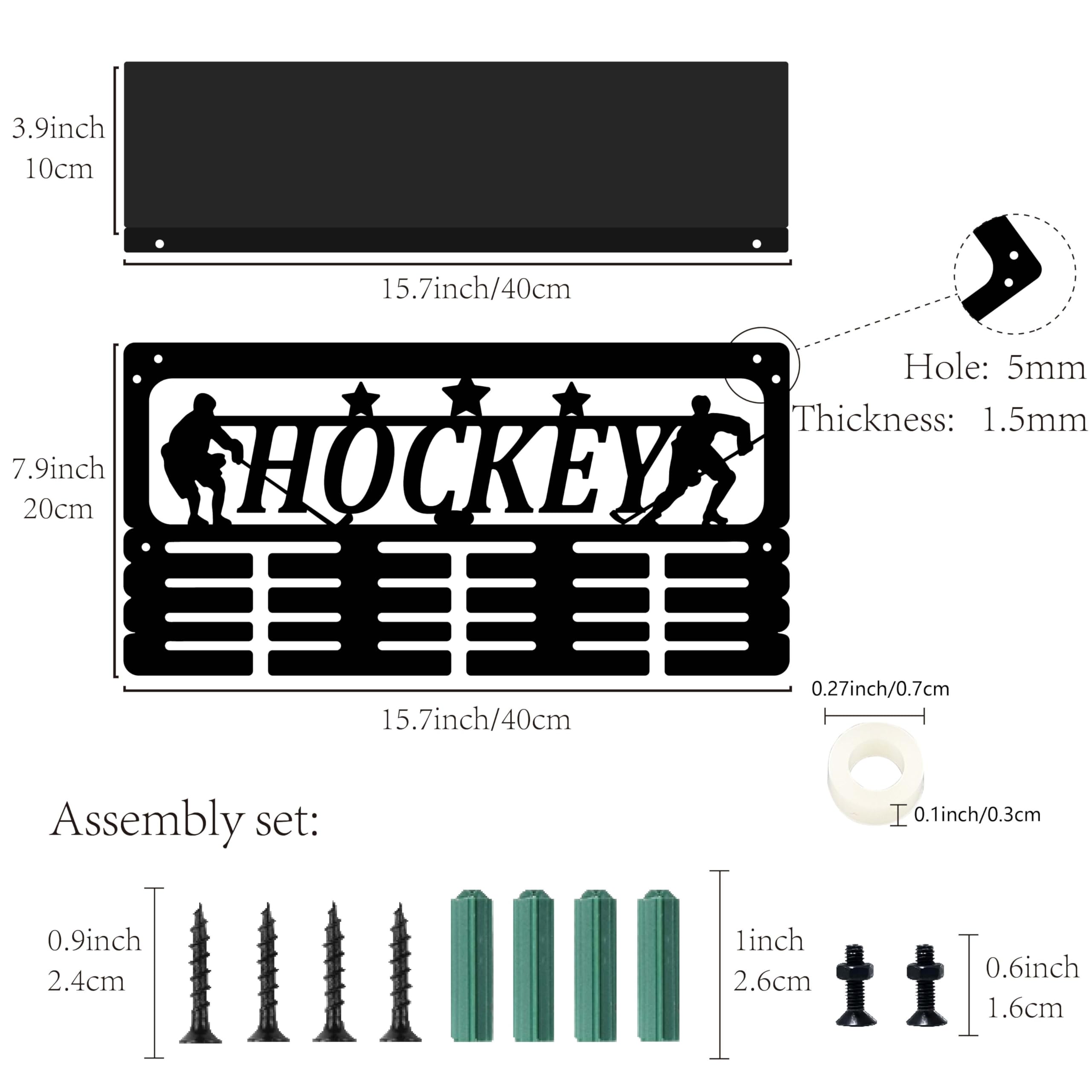 Porta Medaglie Da Parete CREATCABIN Per Equitazione - Scaffale Per Trofei Con Mensola, 40x20x10cm - Foto 2