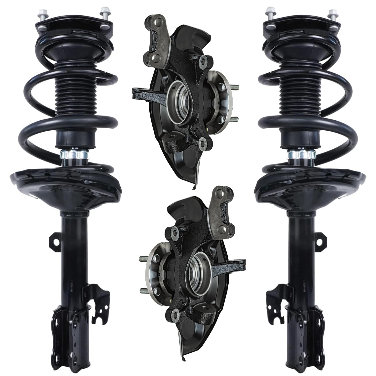 Detroit Axle - Front 4pc Steering Knuckles Kit for 04-07 Toyota Highlander