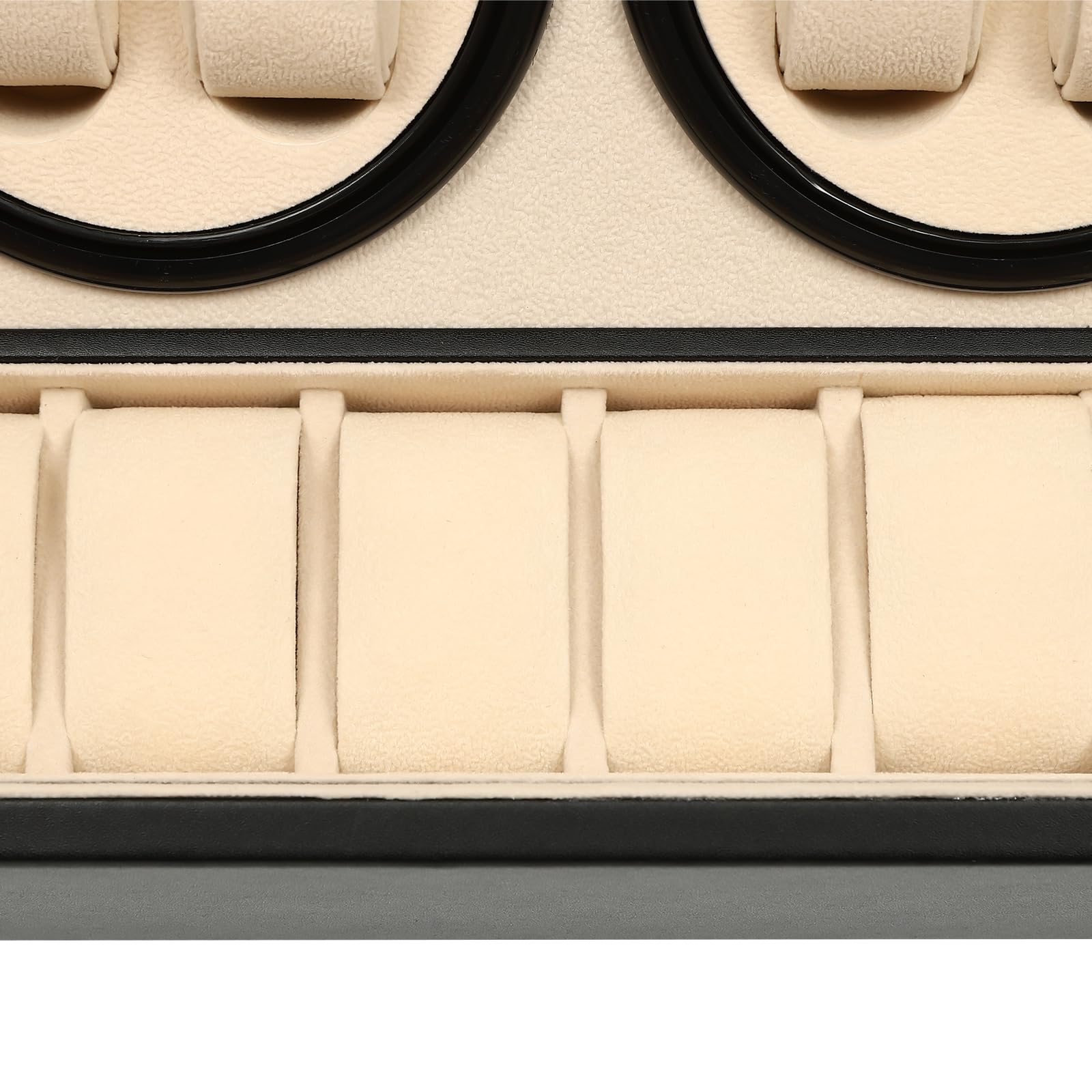 Uhrenbeweger für Automatikuhren 4 Uhren+6 extra Speicherplätze super leisem Luxuriöser Automatik Uhrenbeweger Watch Winder Uhrendreher