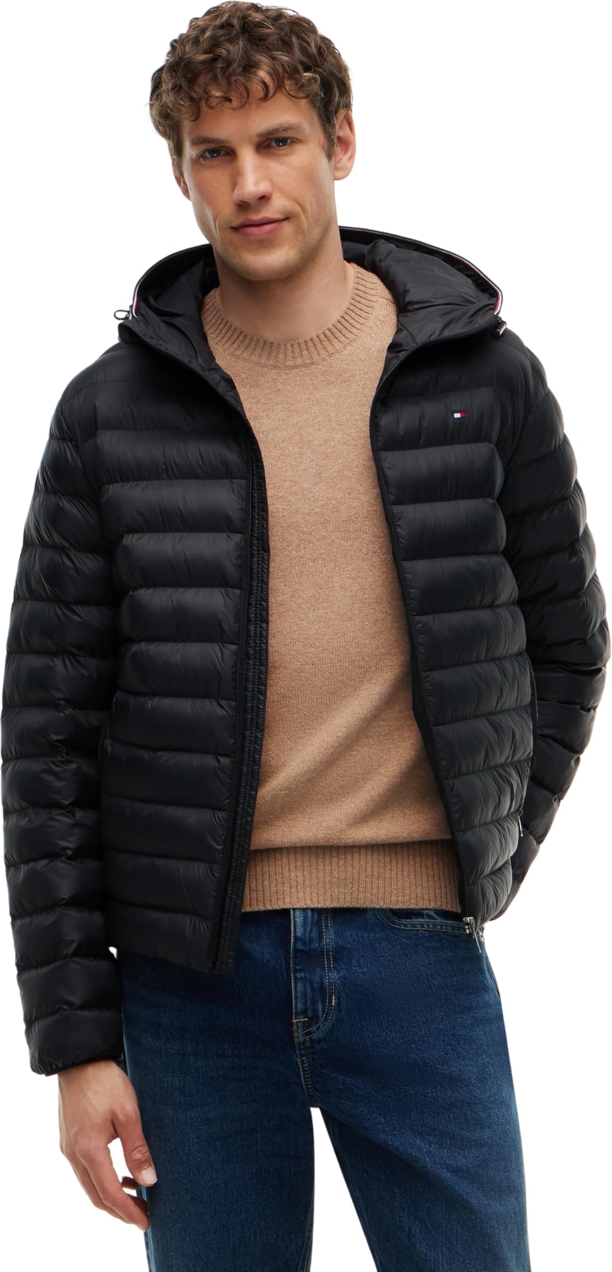 Tommy Hilfiger Men's Packable Recycled Hooded Jacket Mw0mw43464 Other Jackets (pack of 1)