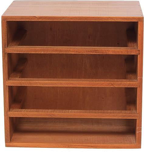 Miniatura 4 de Caja de almacenamiento de madera de 4 capas, caja de joyería grande de madera para anillos, llaves, collares, caja de exhibición vintage,