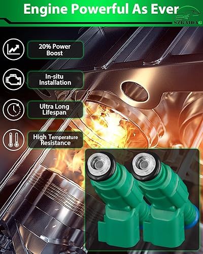 Miniatura 4 de 0280156193 2.3L L4 para Mazda, juego de 4 inyectores de combustible compatibles con Mazda 3, Mazda 5, Mazda 6, 2003, 2004, 2005, 2006, 2007,