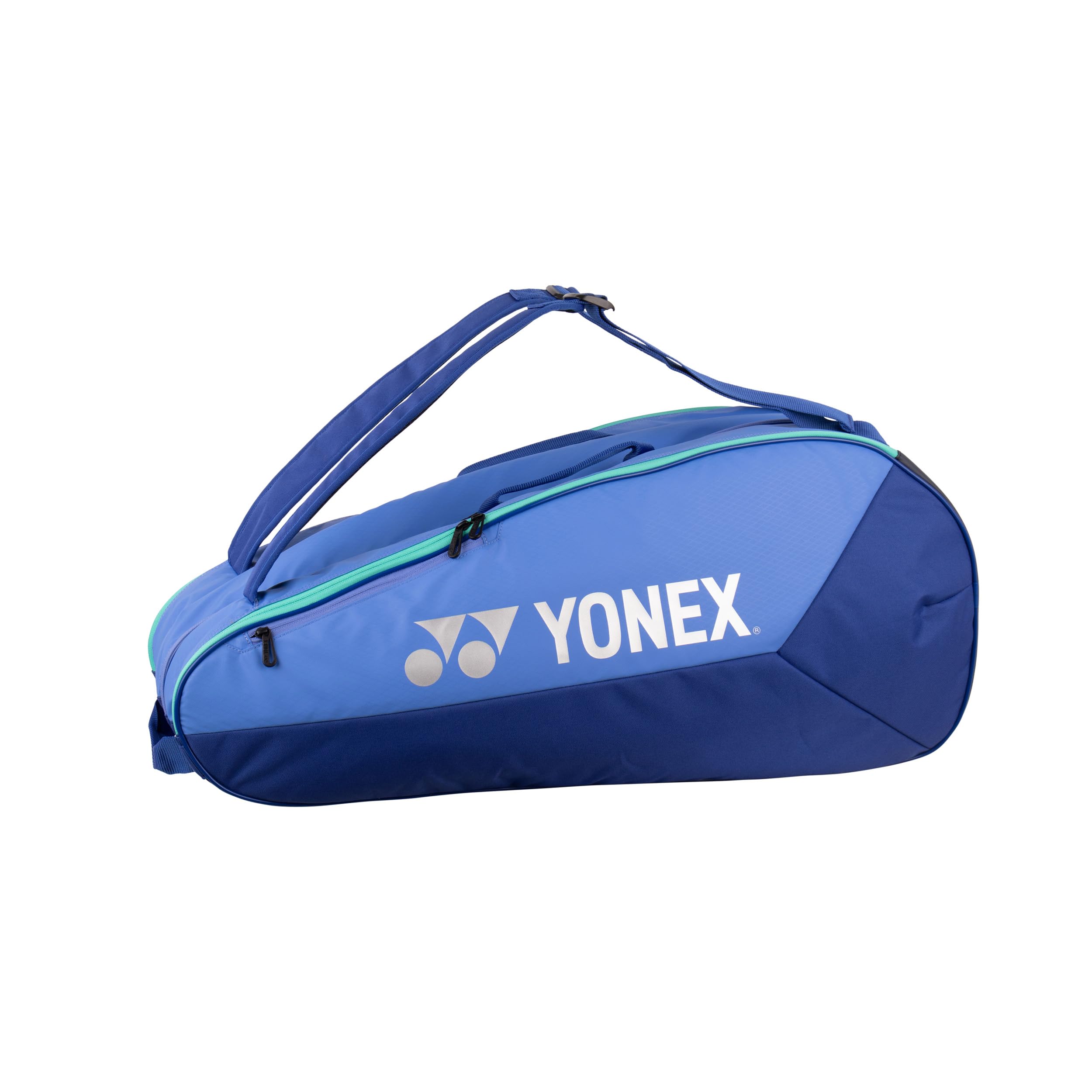 YONEX Team Racquet Bag - Badminton, Tennis and Squash Bag, Multiple Sizes & Colours, with Shoe Compartment & Backpack Function (Blue, 9 Pieces)