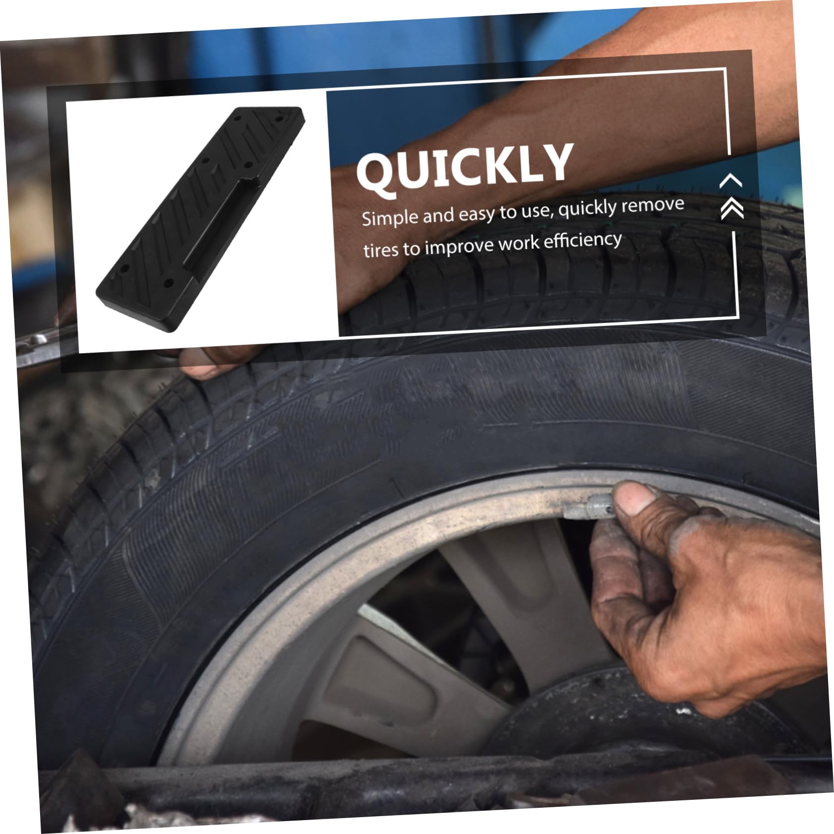 Alipis Tappetino in Gomma Nero per Smontagomme Protezione Pneumatici Robusto e Affidabile, Accessorio per Officine di Riparazione Auto e Montaggio Pneumatici