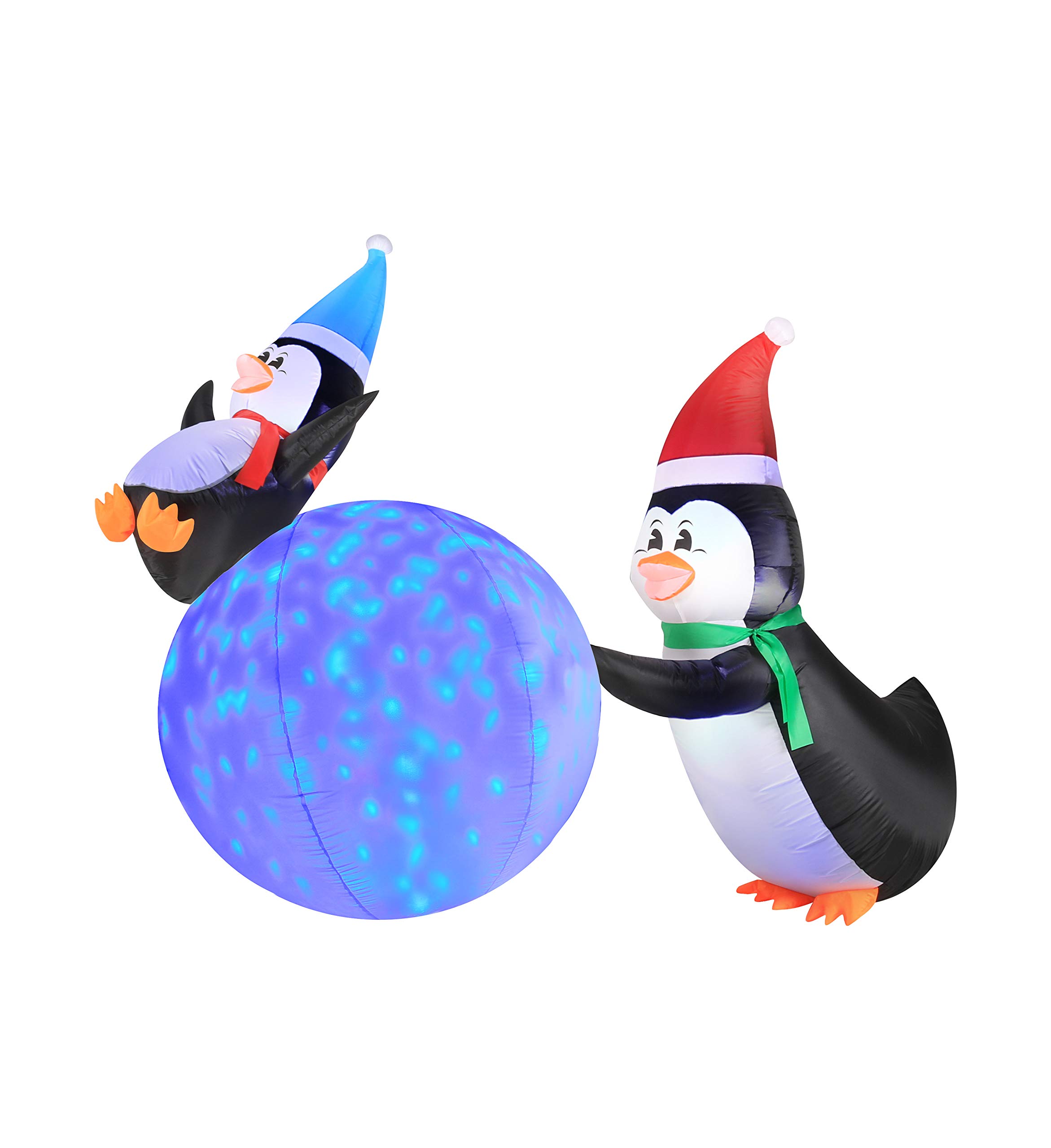 Occasions Christmas 6 Foot Inflatable Penguins with Swirling Lights(28840)