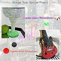 Vista 8 de 8000 diamantes de imitación transparentes de resina AB de 0.118 pulgadas para manualidades de diamantes de imitación de gelatina AB de parte trasera