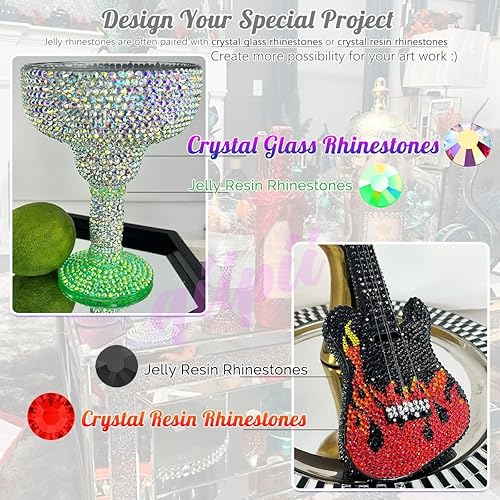 Miniatura 7 de 3000 diamantes de imitación de resina AB de color amarillo limón de 0.197 pulgadas para manualidades, diamantes de imitación citrino AB con parte