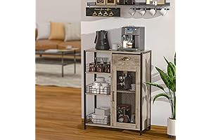 X-cosrack 3-Tier Tall Coffee Stand for Kitchen, Corner, Dining