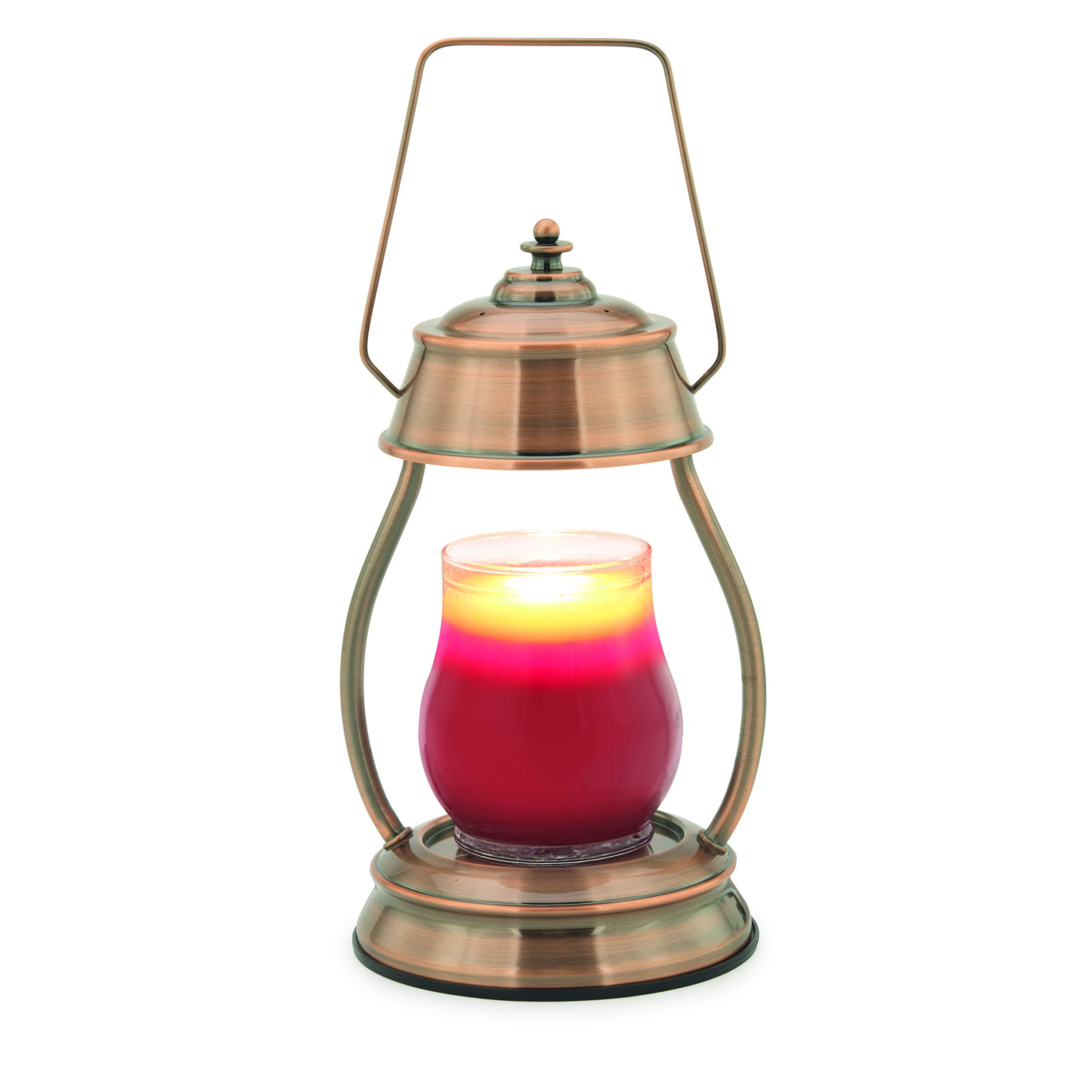 Candle Warmers HLC Metallic Hurricane Candle Warmer Lantern- Copper