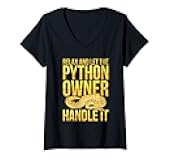 Womens Banana Ball Python Design for a Banana ball python breeder V-Neck T-Shirt