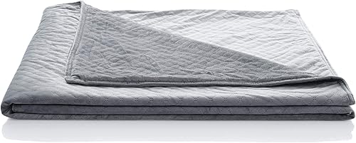 Miniatura 5 de BlanQuil Essentials - Manta con peso con funda (gris, 20)